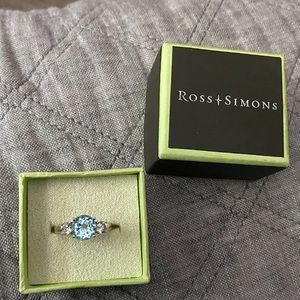 Ross Simons Blue Topaz Ring Size 7
